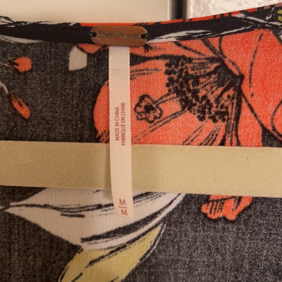 Free People Bell Sleeve Floral Blouse - Picture 2 of 4